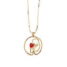 Fashion Simple Hollow out Baby Love Necklace Jewelry